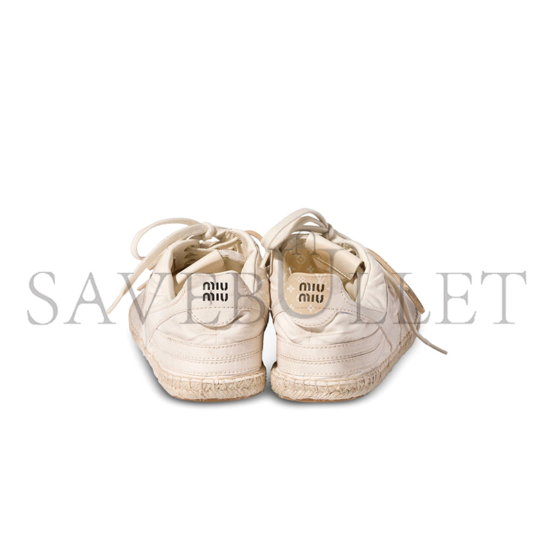 MIU MIU GYMNASIUM CANVAS SLIM SNEAKERS 5E668E
